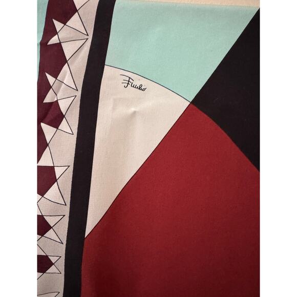 Italy Emilio Pucci Firenze Vintage Beautiful 100% Silk Scarf - Picture 3 of 4